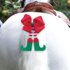 Christmas Elf Horse Tail Bow